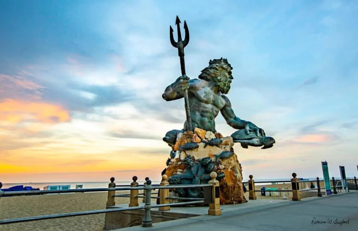 King Neptune statue at the Virginia Beach Boardwalk